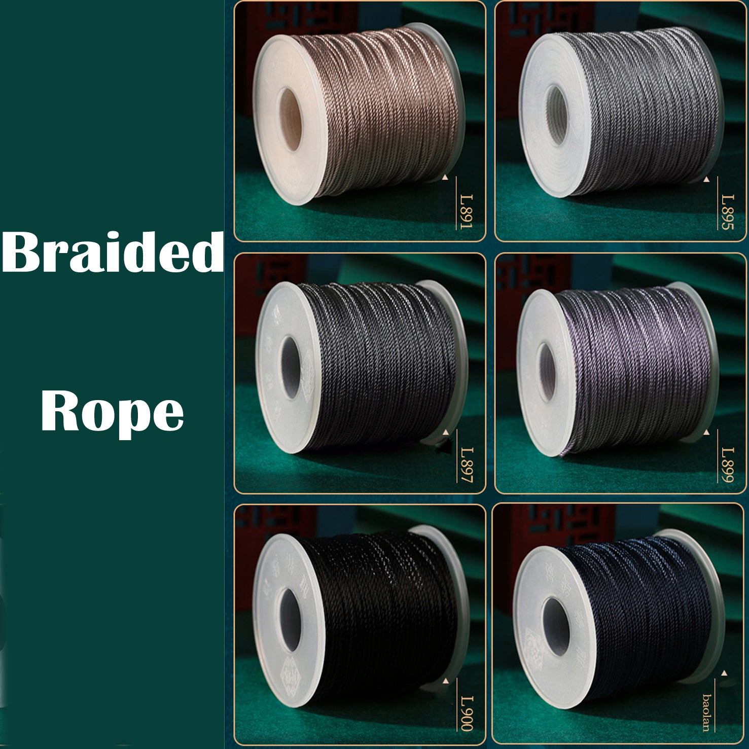 24 strands 1.0mm Braided Rope - Strands-C