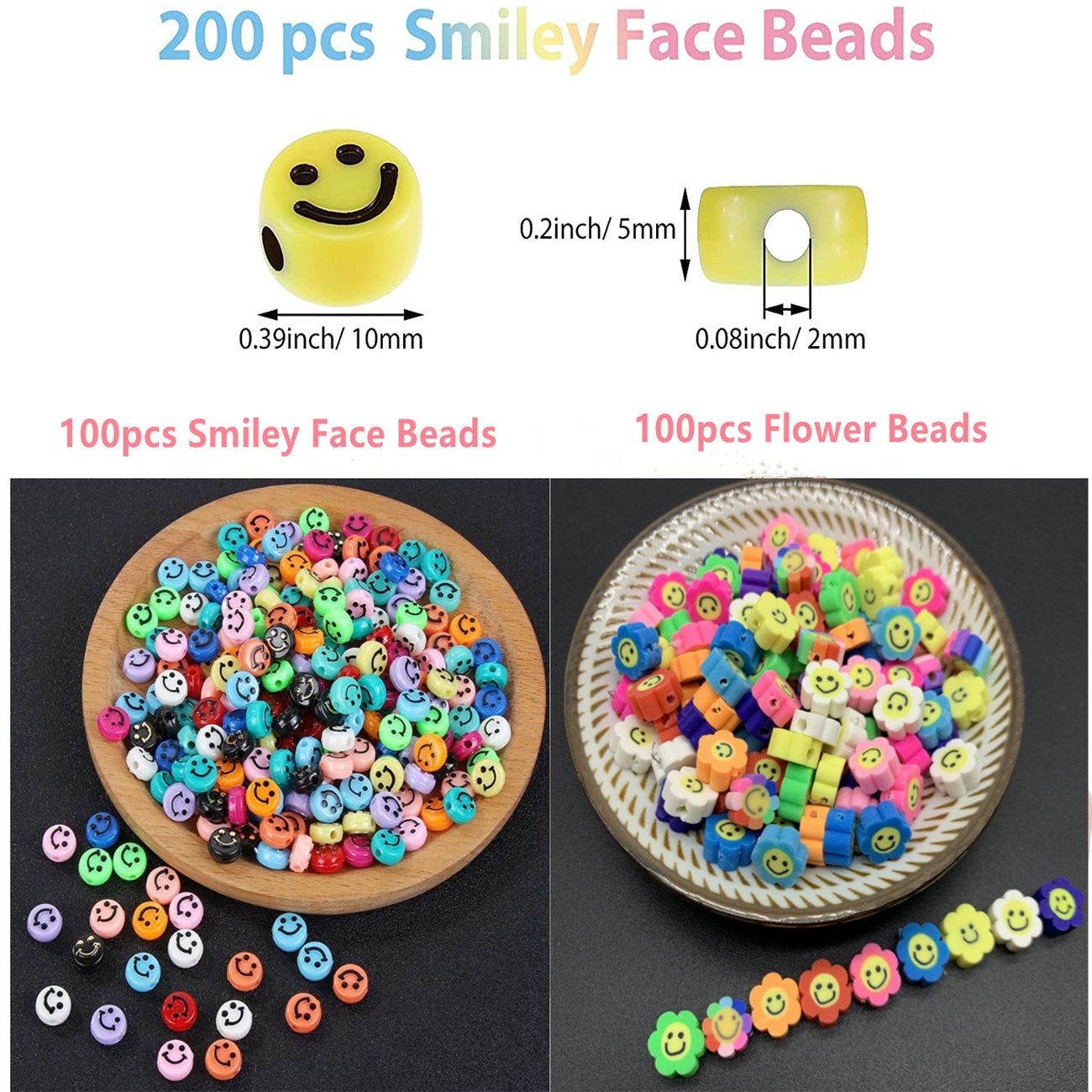 Smiley Face Beads