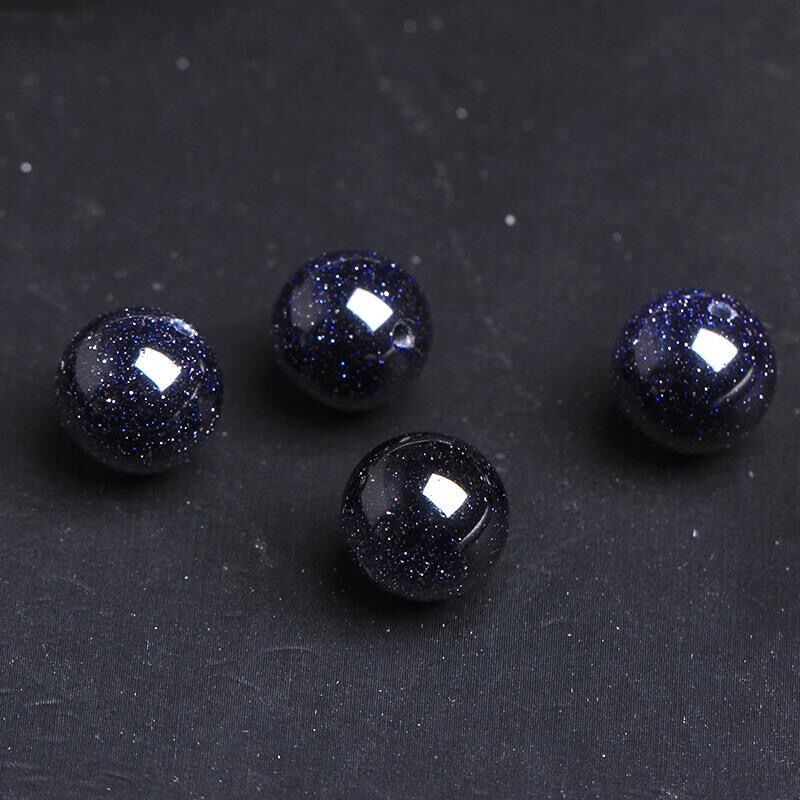 Starry Blue Sandstone Loose Beads-15PCS
